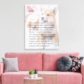 Personalisiertes Foto-Gedenkgedicht Leinwanddruck (Insitu (Wohnzimmer))