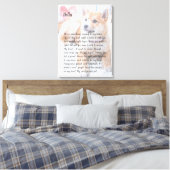 Personalisiertes Foto-Gedenkgedicht Leinwanddruck (Insitu (Schlafzimmer))