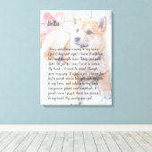 Personalisiertes Foto-Gedenkgedicht Leinwanddruck (Insitu (Holzboden))