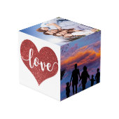 Personalisiertes Foto - Gemeinsam bilden wir eine Würfel (Rückseite Schrägansicht)