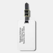 Personalisiertes Foto Gepäckmarke Gepäckanhänger (Vorderseite vertikal)