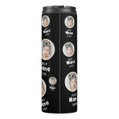 Personalisiertes Foto-Geschenk für Großmutter Thermosbecher (Rückseite)