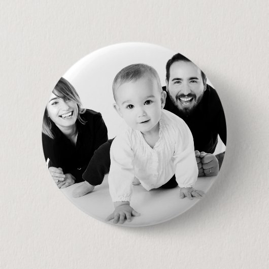 Personalisiertes Foto Geschenk für Ihm Button Butt (Vorderseite)