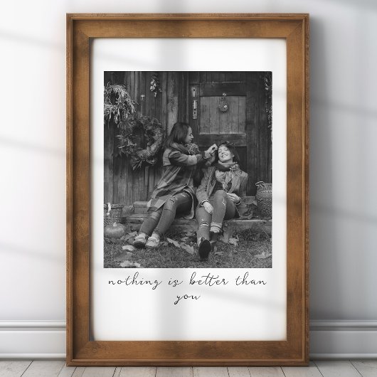 Personalisiertes Foto-Geschenk für Mama mit Bildbe Poster