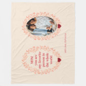Personalisiertes Foto Geschenk Muttertag Fleecedecke (Vorderseite)