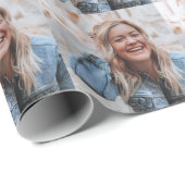 Personalisiertes Foto Geschenkpapier (Rolleneckpunkt)