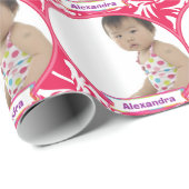 Personalisiertes Foto Geschenkpapier (Rolleneckpunkt)