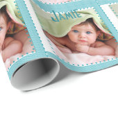 Personalisiertes Foto Geschenkpapier (Rolleneckpunkt)