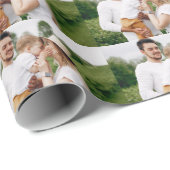 Personalisiertes Foto Geschenkpapier (Rolleneckpunkt)