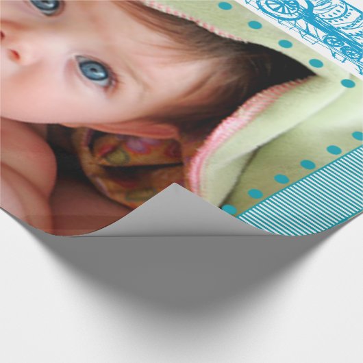 Personalisiertes Foto Geschenkpapier (Ecke)