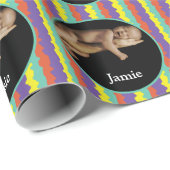 Personalisiertes Foto Geschenkpapier (Rolleneckpunkt)