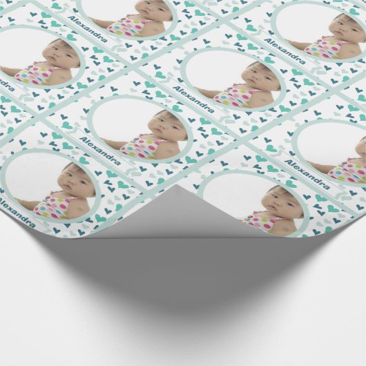 Personalisiertes Foto Geschenkpapier (Ecke)