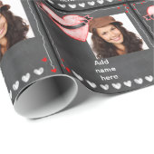Personalisiertes Foto Geschenkpapier (Rolleneckpunkt)
