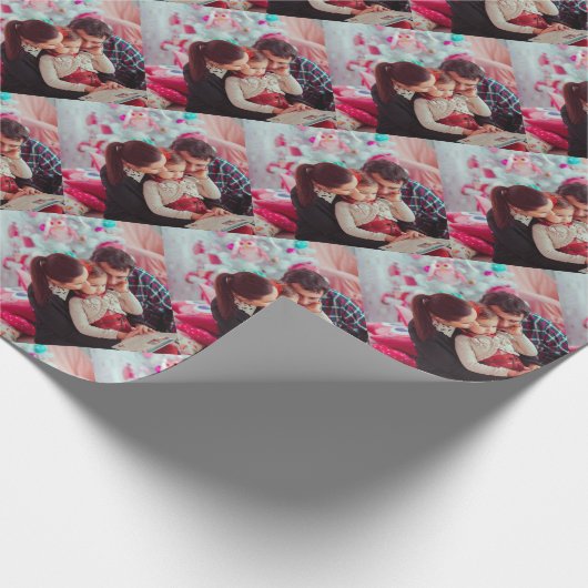 Personalisiertes Foto Geschenkpapier (Ecke)