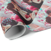 Personalisiertes Foto Geschenkpapier (Rolleneckpunkt)