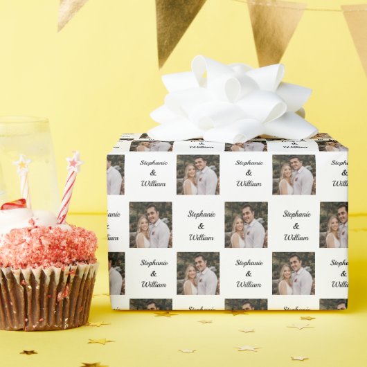 Personalisiertes Foto Geschenkpapier (Geburtstagsparty)