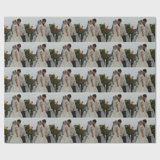 Personalisiertes Foto Geschenkpapier (Flach)