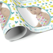 Personalisiertes Foto Geschenkpapier (Rolleneckpunkt)