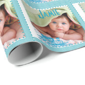 Personalisiertes Foto Geschenkpapier (Rolleneckpunkt)