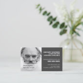 Personalisiertes Foto, Geschichtslehrer, Lehrer Visitenkarte (Stehend Vorderseite)