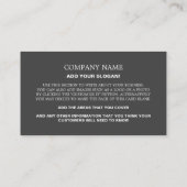 Personalisiertes Foto, Geschichtslehrer, Lehrer Visitenkarte (Rückseite)