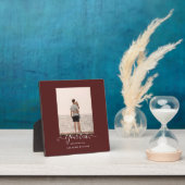 Personalisiertes FOTO gibt Burgundy Thema Fotoplatte (InSitu)