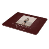 Personalisiertes FOTO gibt Burgundy Thema Schneidebrett (Ecke)