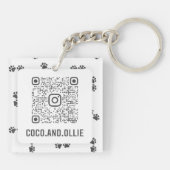 Personalisiertes Foto Giveaway Winner Coco & Ollie Schlüsselanhänger (Rückseite)