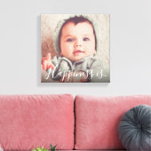 Personalisiertes Foto | Glück ist... Leinwanddruck (Insitu (Wohnzimmer))
