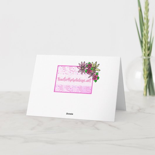 Personalisiertes Foto glücklicher Muttertag Karte (Rückseite)