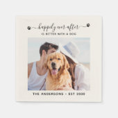 Personalisiertes Foto glücklicherweise je nach Hoc Serviette (Vorderseite)