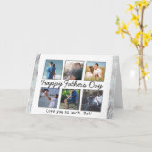 Personalisiertes Foto Glückwunschkarte des Vaters Karte (Gelbe Blume)