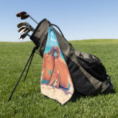 Personalisiertes Foto Golf Handtuch und individuel (Gras)