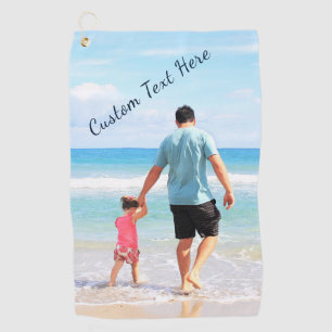 Personalisiertes Foto Golf Handtuch und individuel