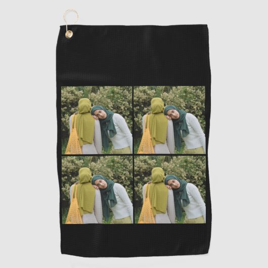 Personalisiertes Foto Golfhandtuch (Vorderseite)