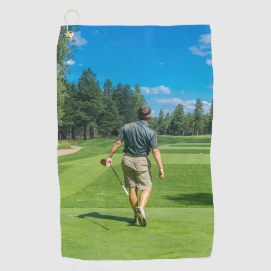 Personalisiertes Foto Golfhandtuch (Vorderseite)