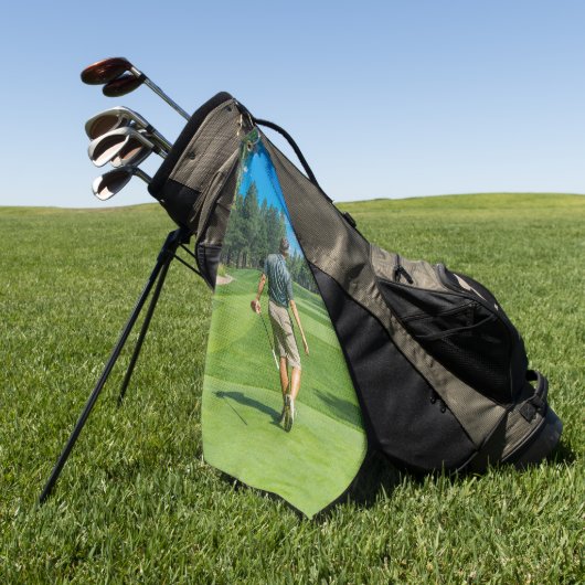 Personalisiertes Foto Golfhandtuch (Gras)