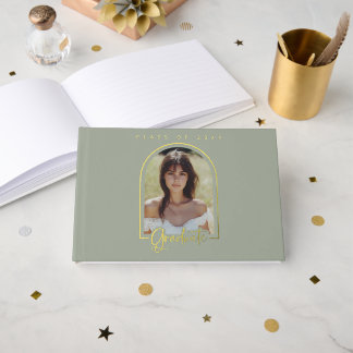 Personalisiertes Foto Grad Party Gästebuch