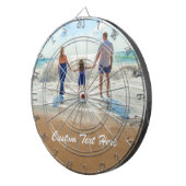 Personalisiertes Foto-Grafikboard und benutzerdefi Dartscheibe (Vorderseite rechts)