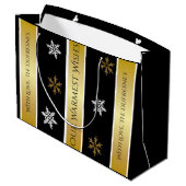 Personalisiertes Foto Große Geschenktüte (Rückseite Schrägansicht)