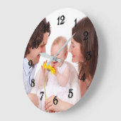 Personalisiertes Foto Große Wanduhr (Winkel)