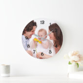 Personalisiertes Foto Große Wanduhr (Zuhause)