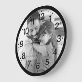 Personalisiertes Foto Große Wanduhr (Winkel)