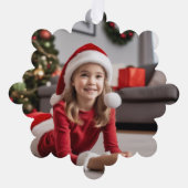 Personalisiertes Foto Großkindweihnachtsdekoration Ornament Karte (Vorderseite)
