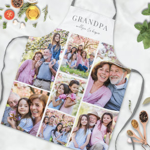 Personalisiertes Foto Großvater Schürze