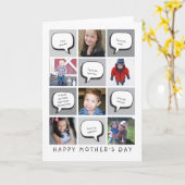 Personalisiertes Foto & Grüße Muttertagskarte Karte (Gelbe Blume)