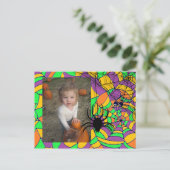 Personalisiertes Foto Halloween Postkarte (Stehend Vorderseite)