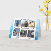 Personalisiertes Foto Happy Birthday Vater Card Karte (Gelbe Blume)