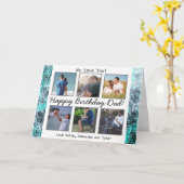 Personalisiertes Foto Happy Birthday Vater Card Karte (Gelbe Blume)