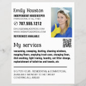 Personalisiertes Foto, Haushälterin, Haushaltshilf Flyer (Vorne)